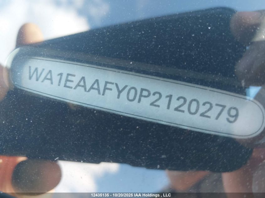 2023 Audi Q5 45 Progressiv VIN: WA1EAAFY0P2120279 Lot: 12435135