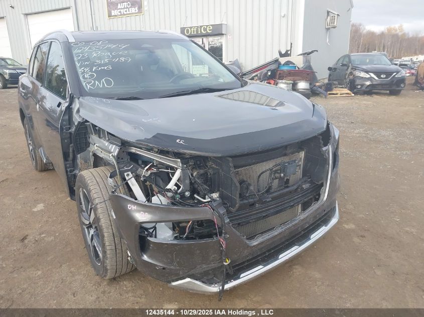 2023 Nissan Rogue Platinum VIN: JN8BT3DD6PW315489 Lot: 12435144