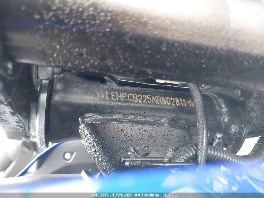 2022 Scootterre Ar - 50 VIN: LEHPCB225NR602811 Lot: 12435237