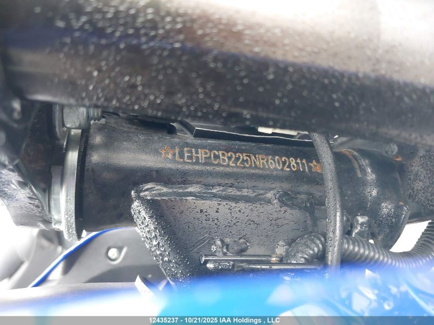 2022 Scootterre Ar - 50 VIN: LEHPCB225NR602811 Lot: 12435237