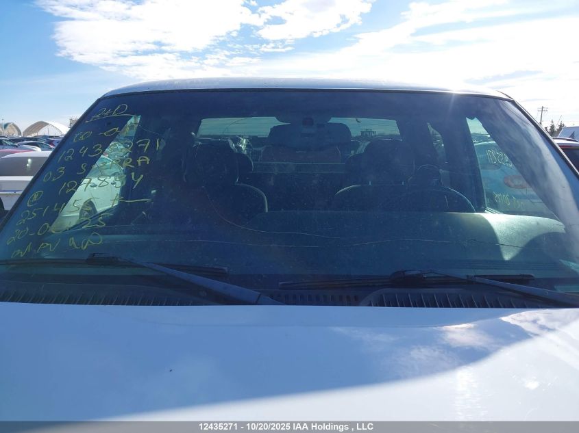 2003 GMC Sierra 2500 Sl/Sle/Slt VIN: 1GTGK29UX3Z127834 Lot: 12435271