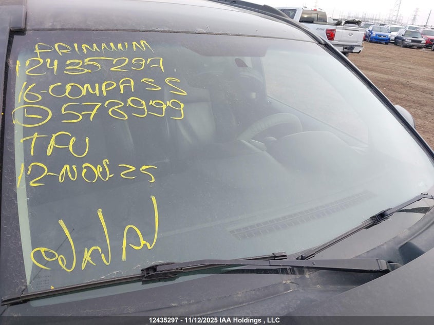 2016 Jeep Compass Sport/North VIN: 1C4NJDAB2GD578999 Lot: 12435297