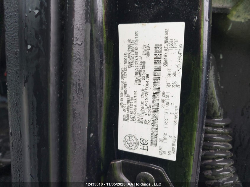 1FTEW1EF2FFB64766 2015 FORD F-150 photo no. 9
