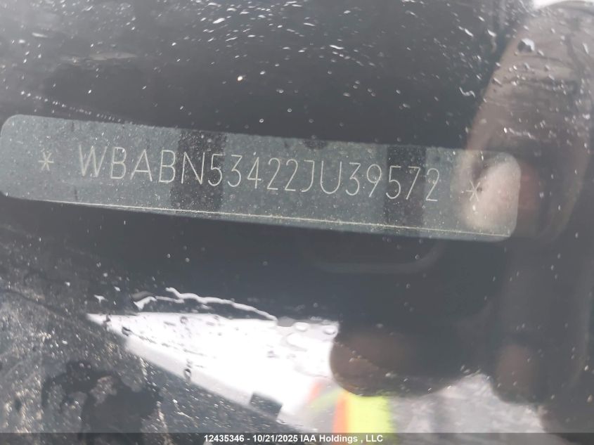2002 BMW 330 Ci VIN: WBABN53422JU39572 Lot: 12435346