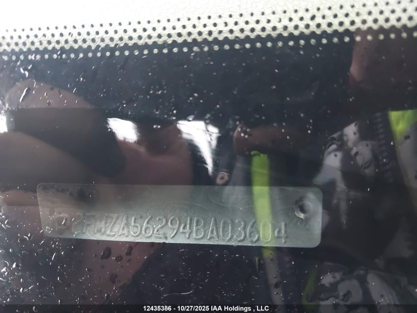 2004 Ford Freestar Sel VIN: 2FMZA56294BA03604 Lot: 12435386