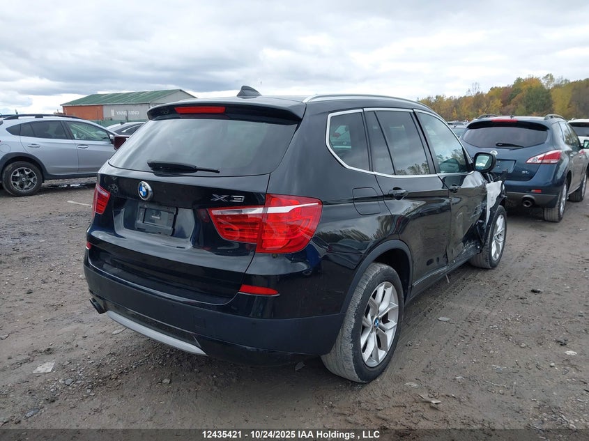 2014 BMW X3 xDrive28I VIN: 5UXWX9C58E0D33539 Lot: 12435421