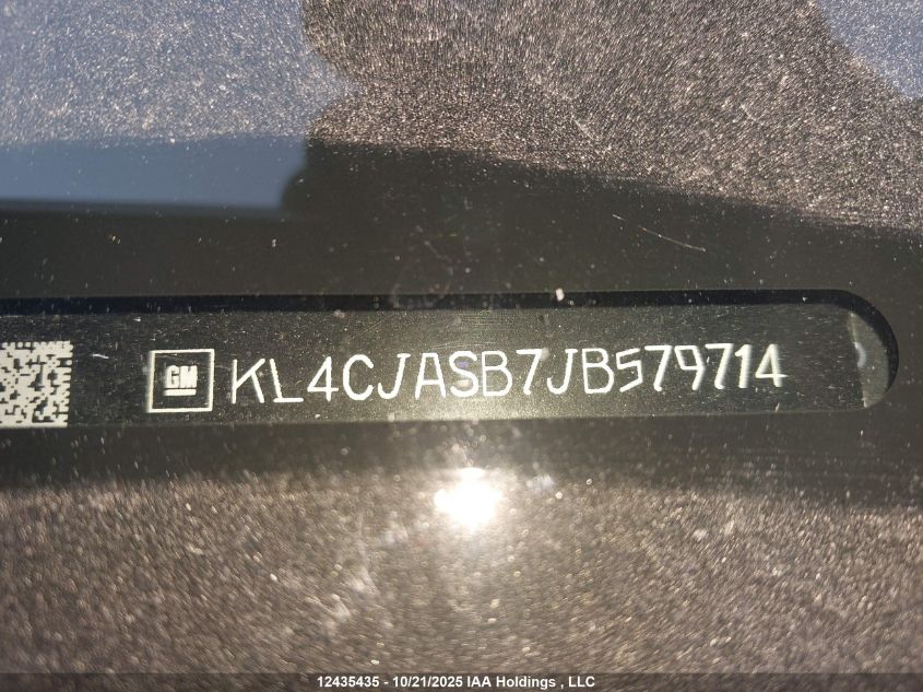 2018 Buick Encore Preferred VIN: KL4CJASB7JB579714 Lot: 12435435