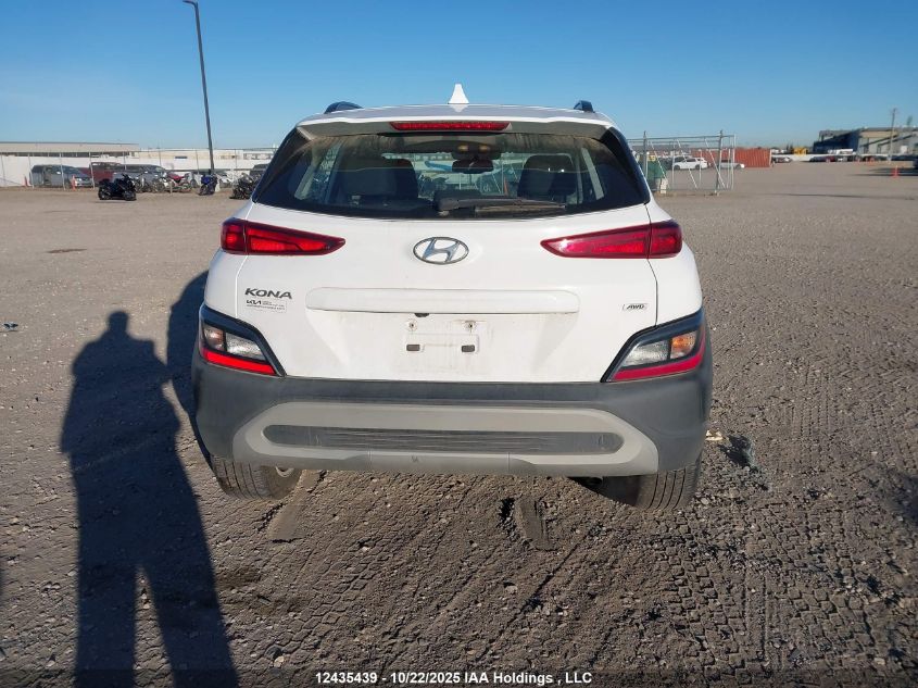 2022 Hyundai Kona Sel/Se VIN: KM8K2CAB4NU803409 Lot: 12435439