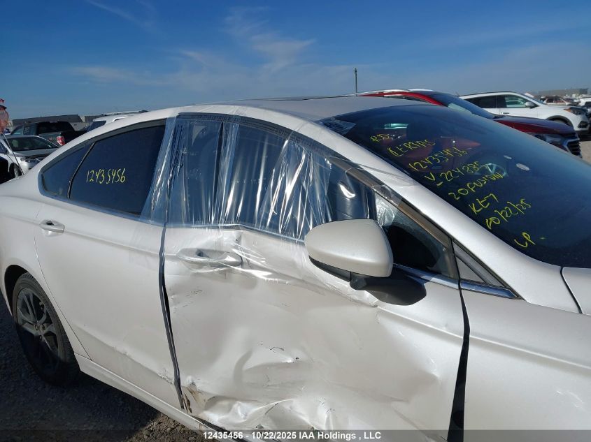 2020 Ford Fusion Se VIN: 3FA6P0HD1LR224885 Lot: 12435456