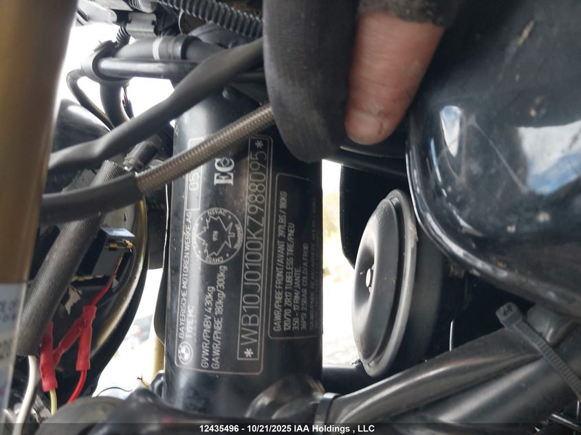 2019 BMW R Nine T VIN: WB10J0100KZ988095 Lot: 12435496