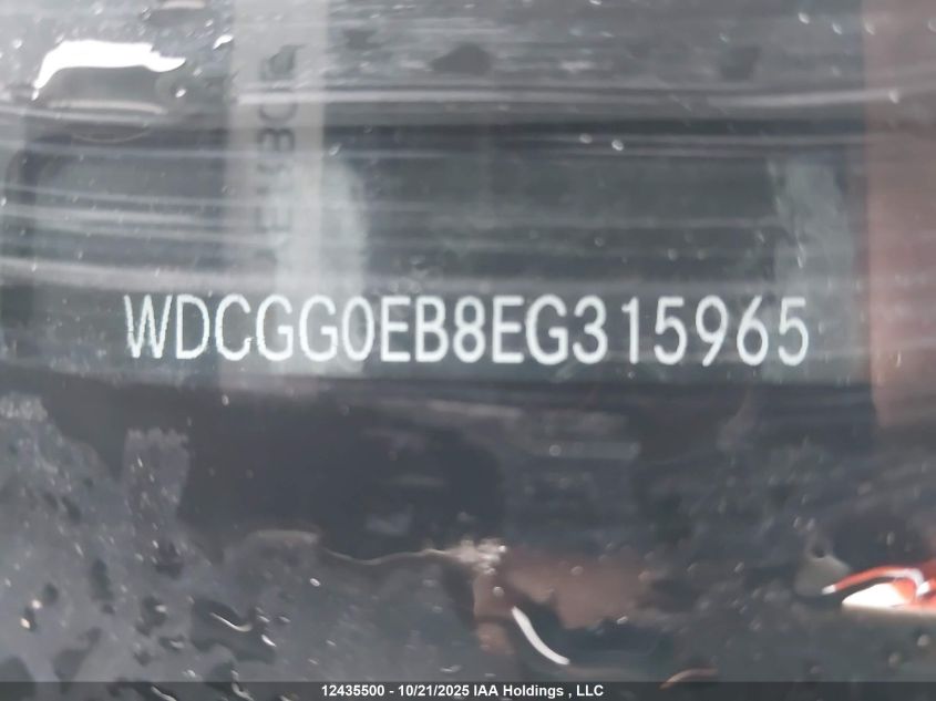 2014 Mercedes-Benz Glk 250 Bluetec 4Matic VIN: WDCGG0EB8EG315965 Lot: 12435500