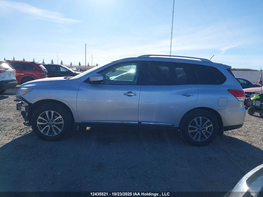 2014 Nissan Pathfinder 3.5 Platinum/s/sl/sv Silver Lot 111012435521 Vin 5N1AR2MM6EC674061