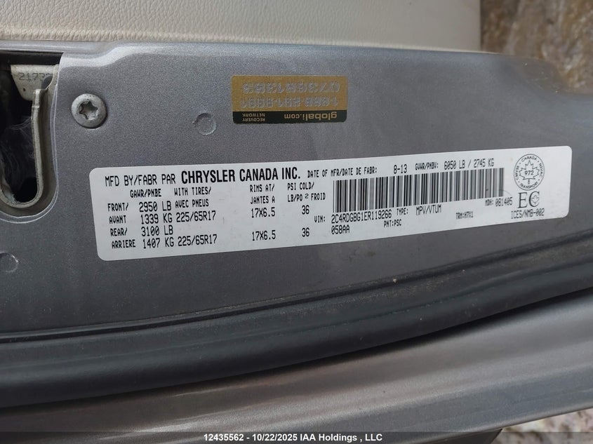 2C4RDGBG1ER119266 2014 DODGE CARAVAN photo no. 18