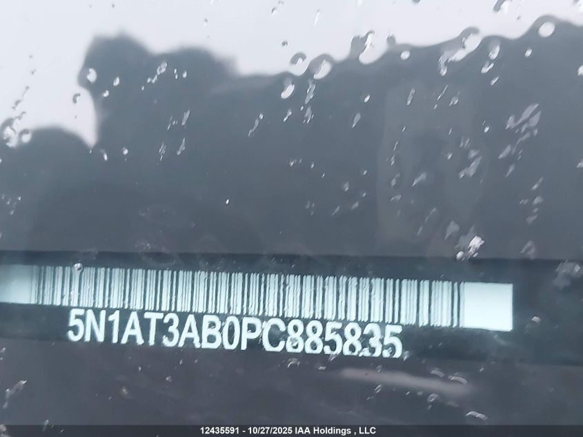 2023 Nissan Rogue S VIN: 5N1AT3AB0PC885835 Lot: 12435591