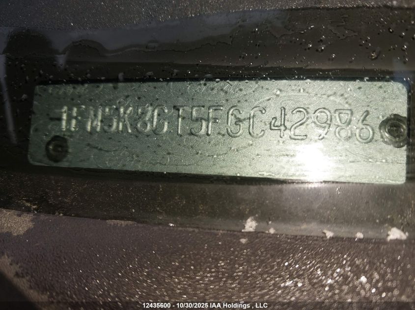 2015 Ford Explorer Sport VIN: 1FM5K8GT5FGC42986 Lot: 12435600