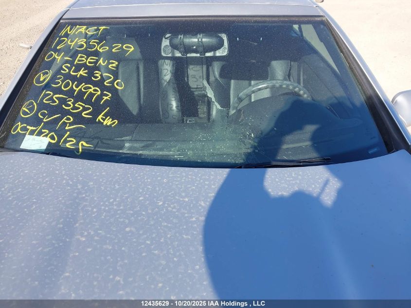 2004 Mercedes-Benz Slk 320 VIN: WDBKK65F04F304997 Lot: 12435629