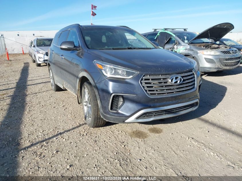 2017 Hyundai Santa Fe Se/Limited VIN: KM8SNDHF6HU182166 Lot: 12435631