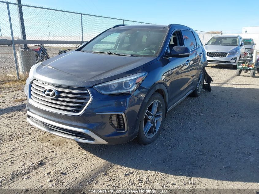 2017 Hyundai Santa Fe Se/Limited VIN: KM8SNDHF6HU182166 Lot: 12435631