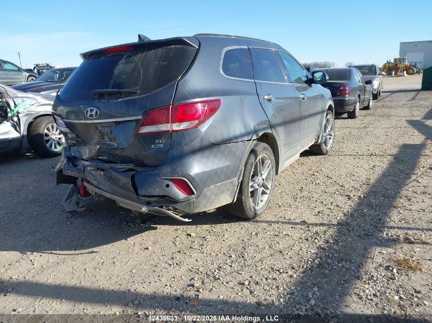 2017 Hyundai Santa Fe Se/Limited VIN: KM8SNDHF6HU182166 Lot: 12435631
