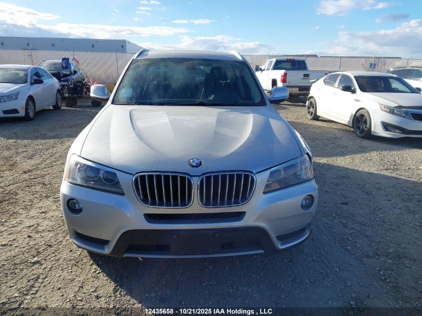 2013 BMW X3 xDrive28I VIN: 5UXWX9C59D0A22314 Lot: 12435658