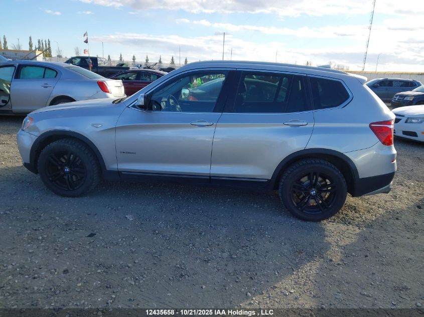 2013 BMW X3 xDrive28I VIN: 5UXWX9C59D0A22314 Lot: 12435658