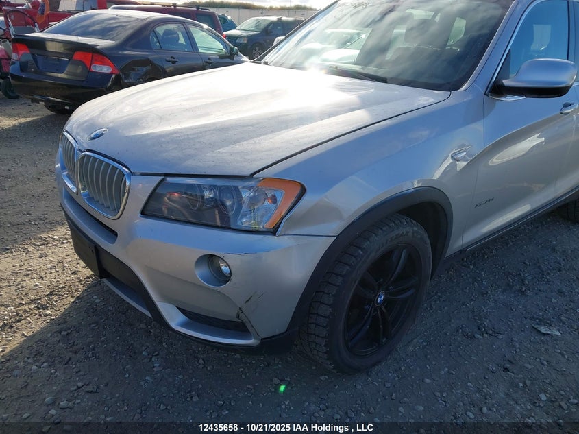 2013 BMW X3 xDrive28I VIN: 5UXWX9C59D0A22314 Lot: 12435658