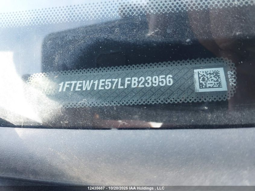 2020 Ford F150 Supercrew VIN: 1FTEW1E57LFB23956 Lot: 12435687