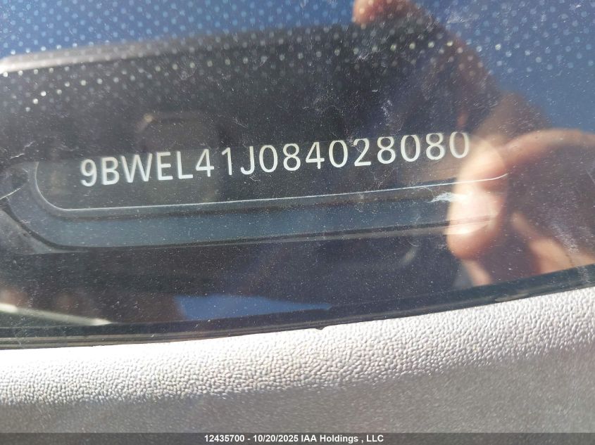 2008 Volkswagen City Golf VIN: 9BWEL41J084028080 Lot: 12435700