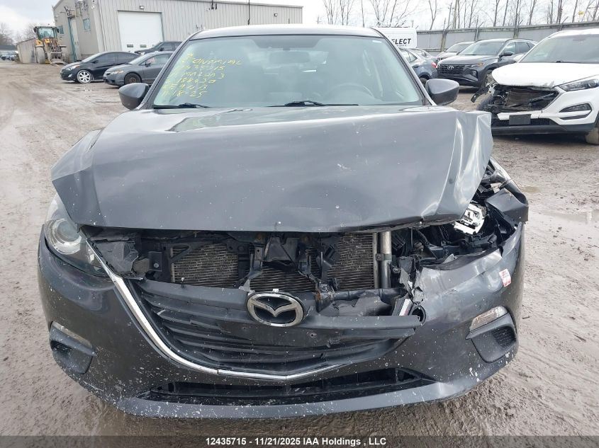 2015 Mazda Mazda3 Gs VIN: 3MZBM1L7XFM188430 Lot: 12435715