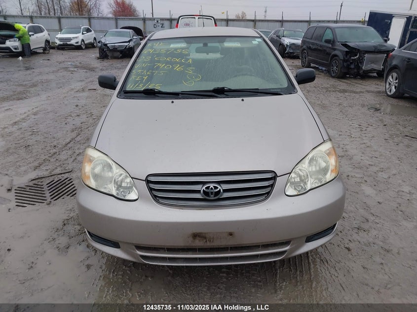 2T1BR32EX3C740965 2003 TOYOTA COROLLA photo no. 12