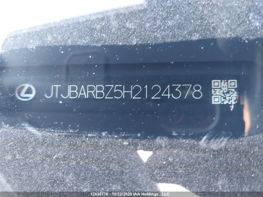 2017 Lexus Nx 200T 200T VIN: JTJBARBZ5H2124378 Lot: 12435776