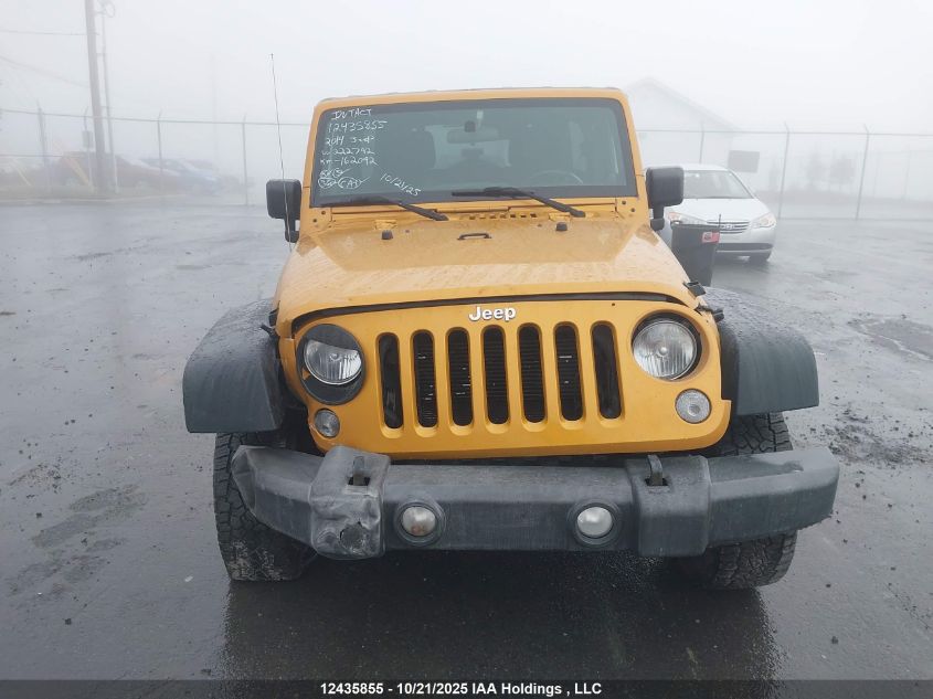 2014 Jeep Wrangler Unlimited Sport VIN: 1C4BJWDG8EL222792 Lot: 12435855
