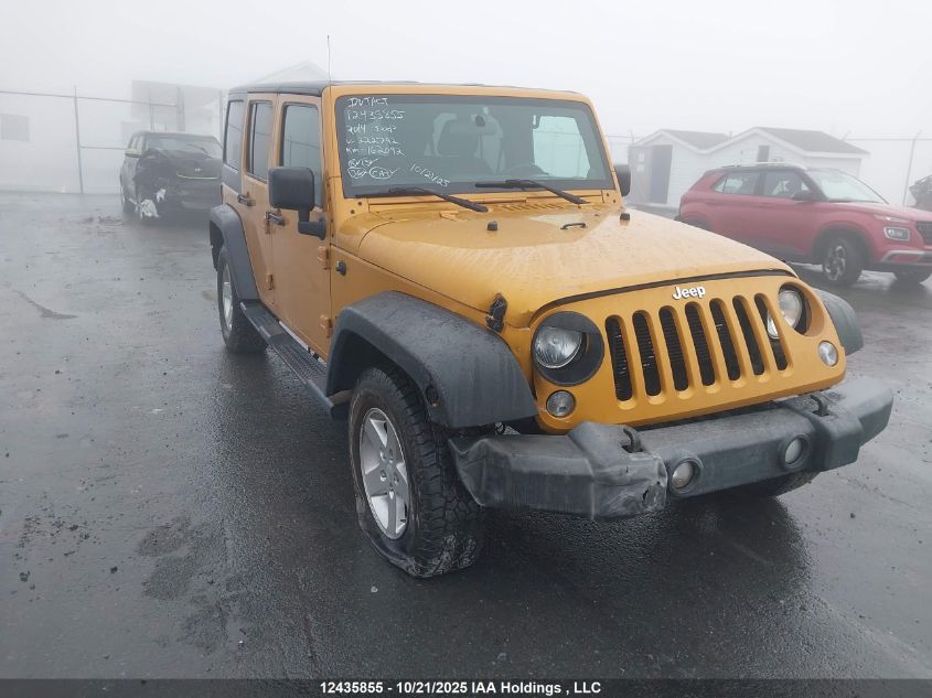 2014 Jeep Wrangler Unlimited Sport VIN: 1C4BJWDG8EL222792 Lot: 12435855