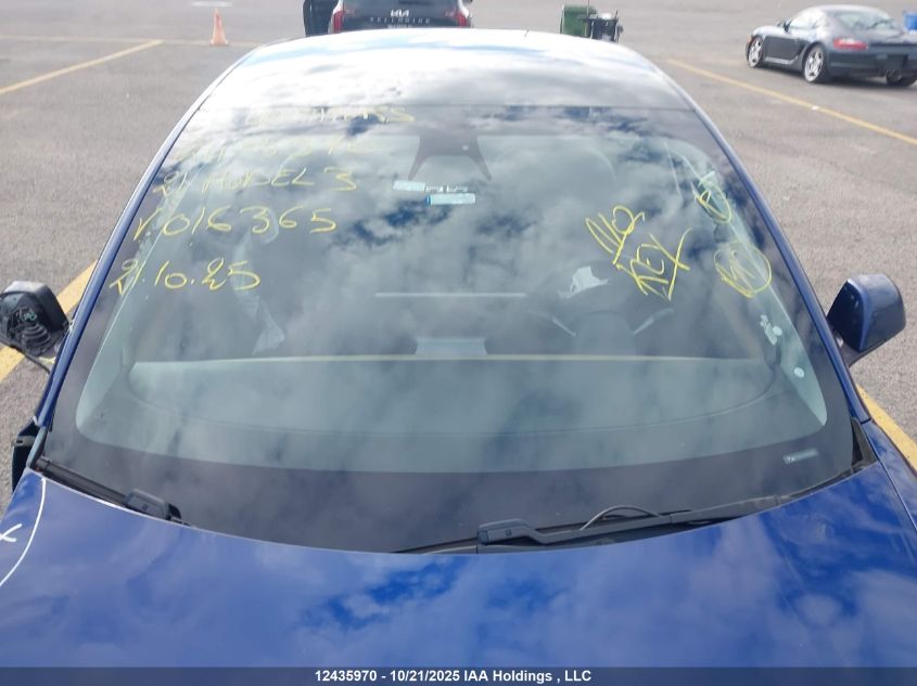 2021 Tesla Model 3 Standard Range/Standard Range Plus VIN: 5YJ3E1EA1MF016365 Lot: 12435970