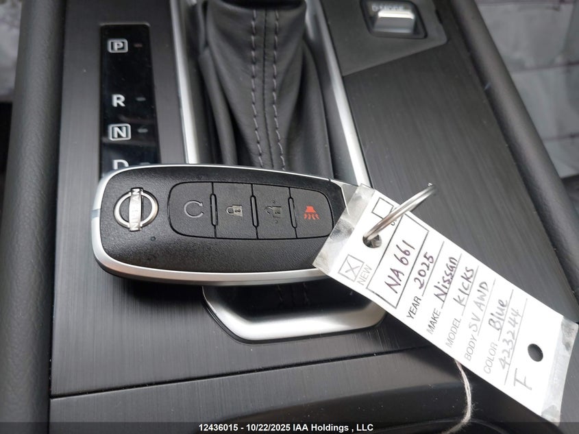 2025 Nissan Kicks Sv VIN: 3N8AP6CB1SL423244 Lot: 12436015