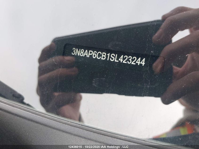 2025 Nissan Kicks Sv VIN: 3N8AP6CB1SL423244 Lot: 12436015