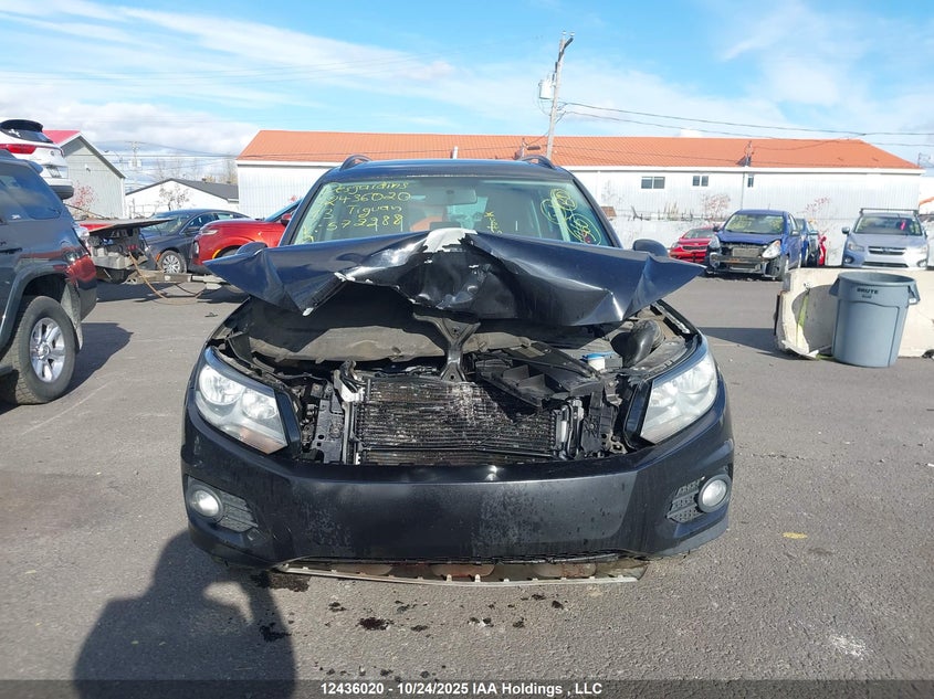 2013 Volkswagen Tiguan S/Se/Sel VIN: WVGJV3AXXDW572288 Lot: 12436020