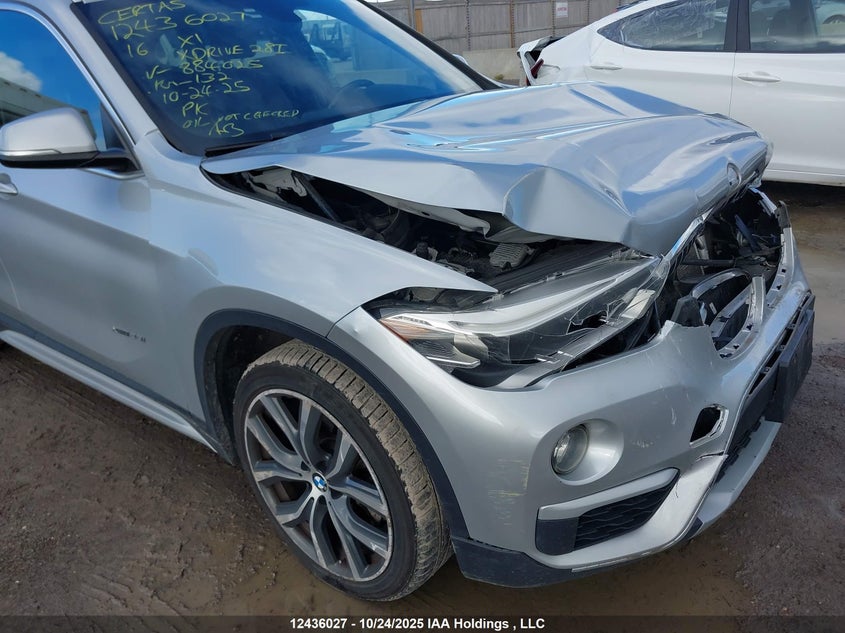 2016 BMW X1 xDrive28I VIN: WBXHT3C39GP884025 Lot: 12436027