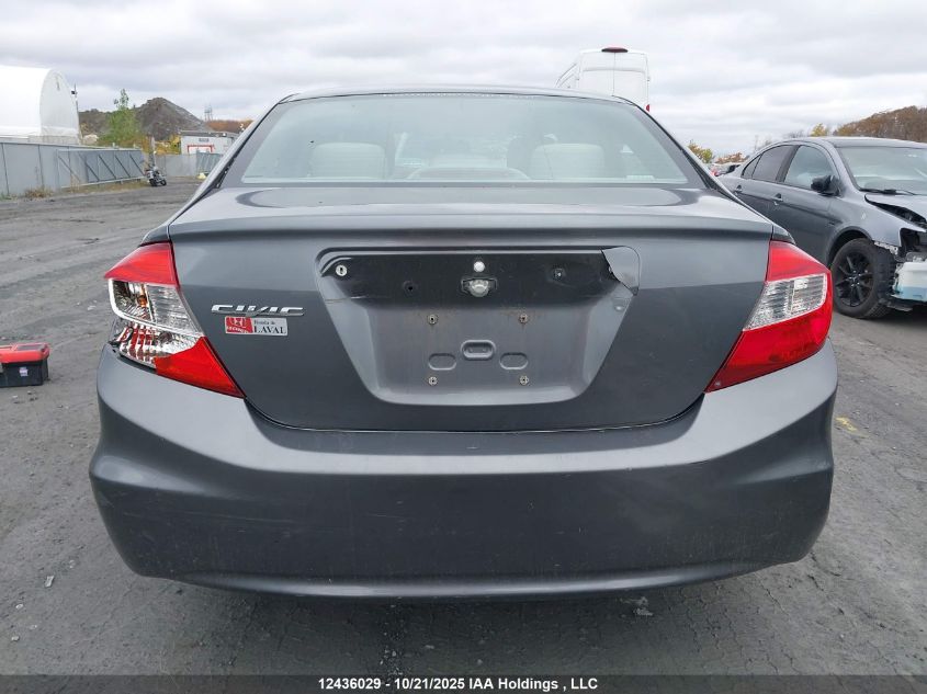2012 Honda Civic Lx VIN: 2HGFB2F43CH122069 Lot: 12436029