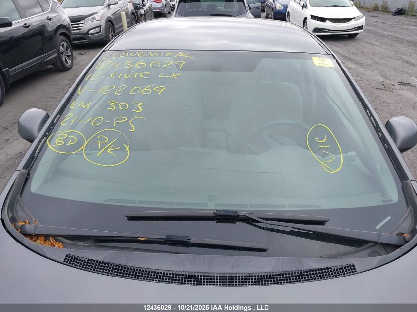 2012 Honda Civic Lx VIN: 2HGFB2F43CH122069 Lot: 12436029