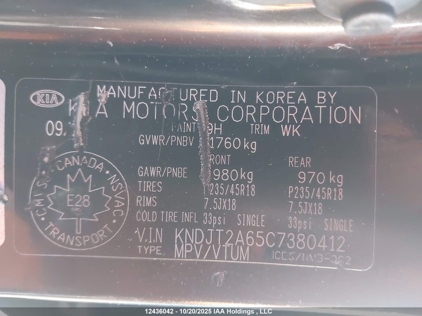 KNDJT2A65C7380412 2012 KIA SOUL photo no. 18