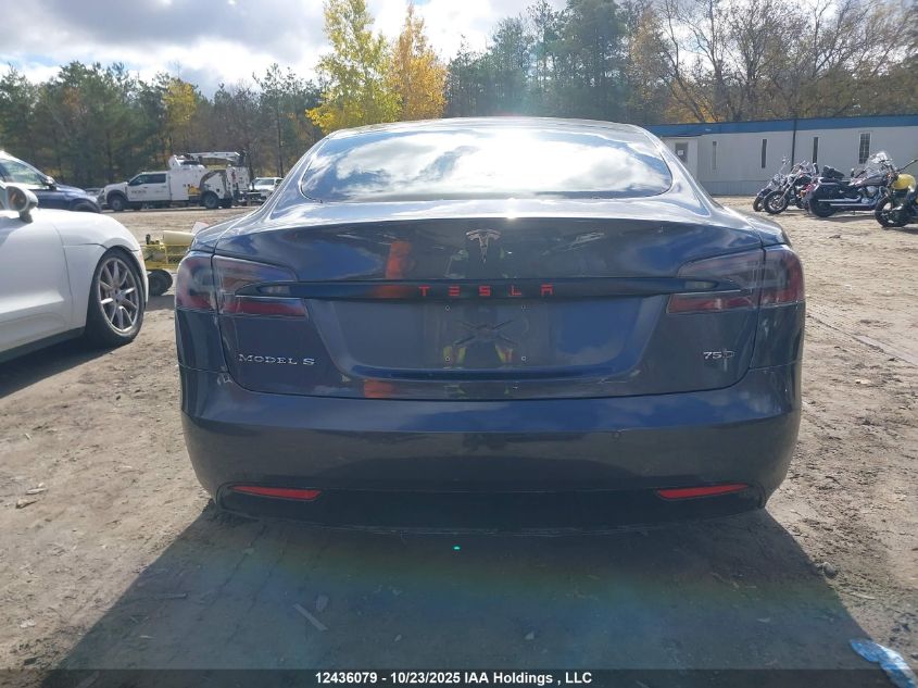 2018 Tesla Model S 100D/75D/P100D VIN: 5YJSA1E27JF246343 Lot: 12436079