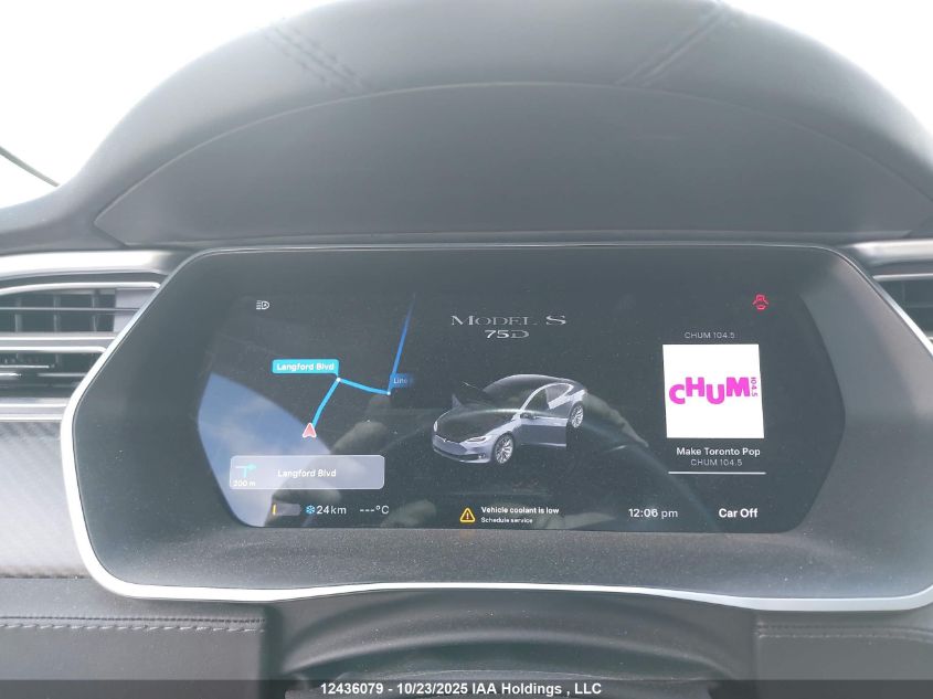 2018 Tesla Model S 100D/75D/P100D VIN: 5YJSA1E27JF246343 Lot: 12436079