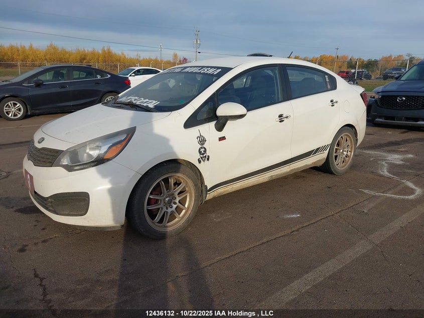 KNADM4A39E6346233 2014 KIA RIO photo no. 2