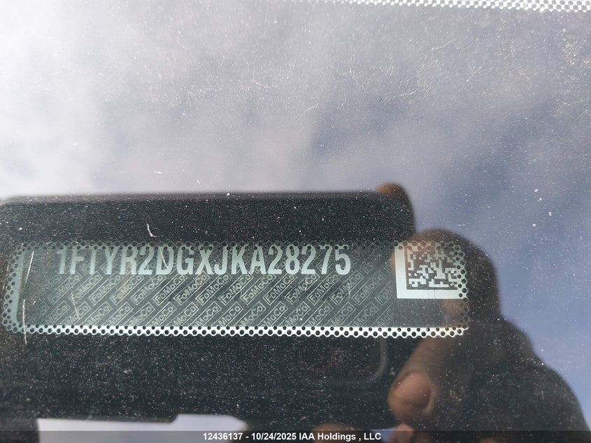 2018 Ford Transit T-250 VIN: 1FTYR2DGXJKA28275 Lot: 12436137