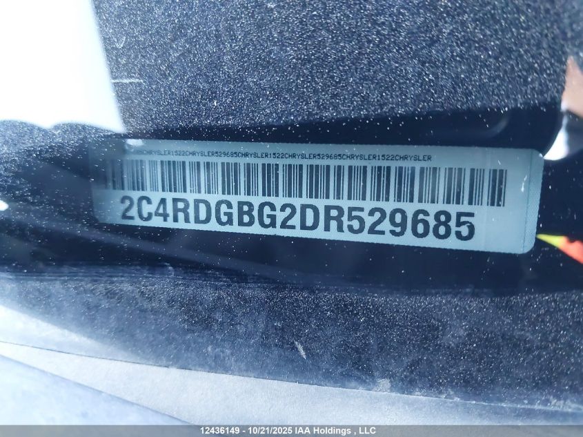 2013 Dodge Grand Caravan Se/Sxt VIN: 2C4RDGBG2DR529685 Lot: 12436149