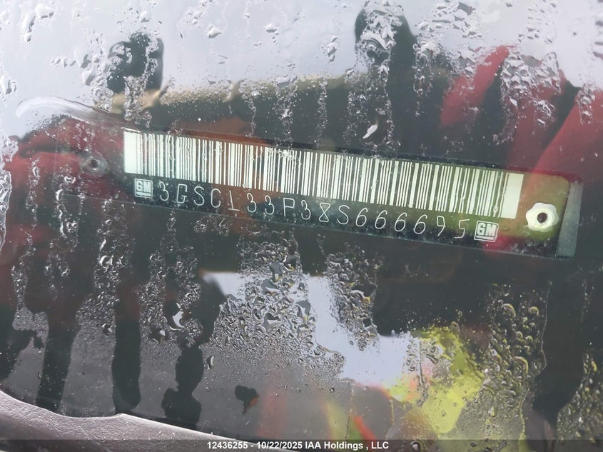 2008 Saturn Vue Xe VIN: 3GSCL33P38S666695 Lot: 12436255