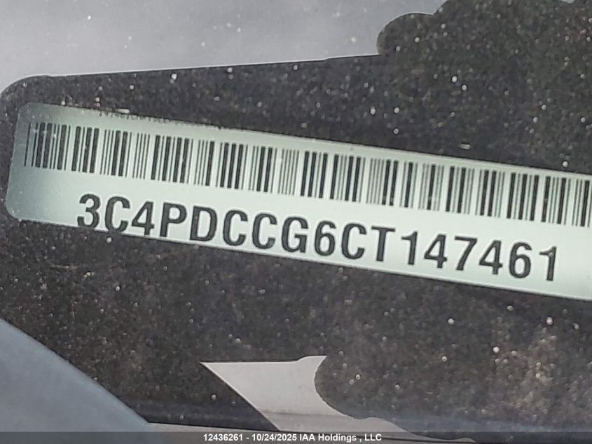 2012 Dodge Journey Sxt Crew VIN: 3C4PDCCG6CT147461 Lot: 12436261