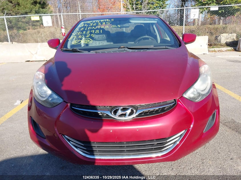 5NPDH4AE3BH033981 2011 HYUNDAI ELANTRA photo no. 12