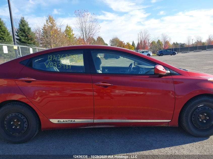 5NPDH4AE3BH033981 2011 HYUNDAI ELANTRA photo no. 13